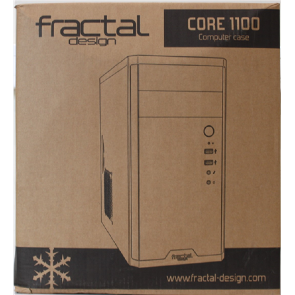 SALE OUT. Fractal Design Core 1100, Black , Fractal Design , CORE 1100 , Black , Micro ATX , DAMAGED PACKAGING, DENTED BODY