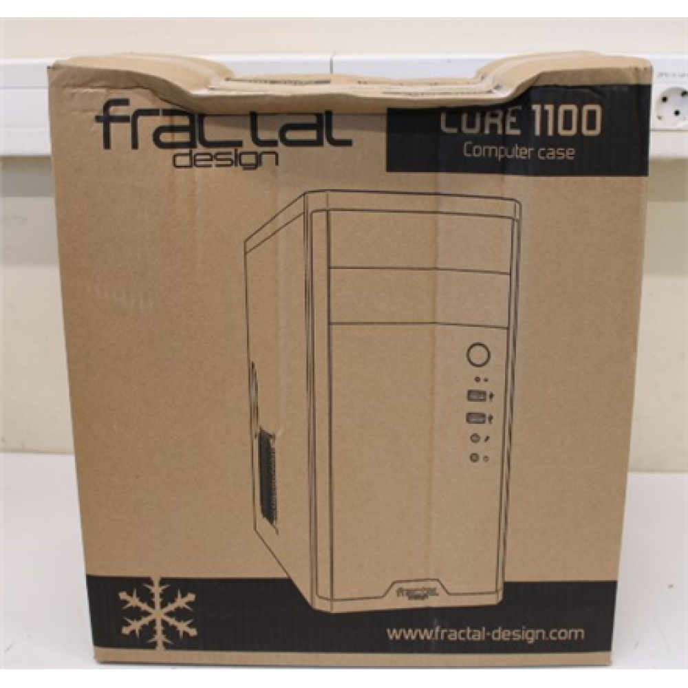 SALE OUT. Fractal Design Core 1100, Black , Fractal Design , CORE 1100 , Black , Micro ATX , DAMAGED PACKAGING , Power supply included No , ATX PSUs, up to 185mm if a typical-length optical drive is mounted