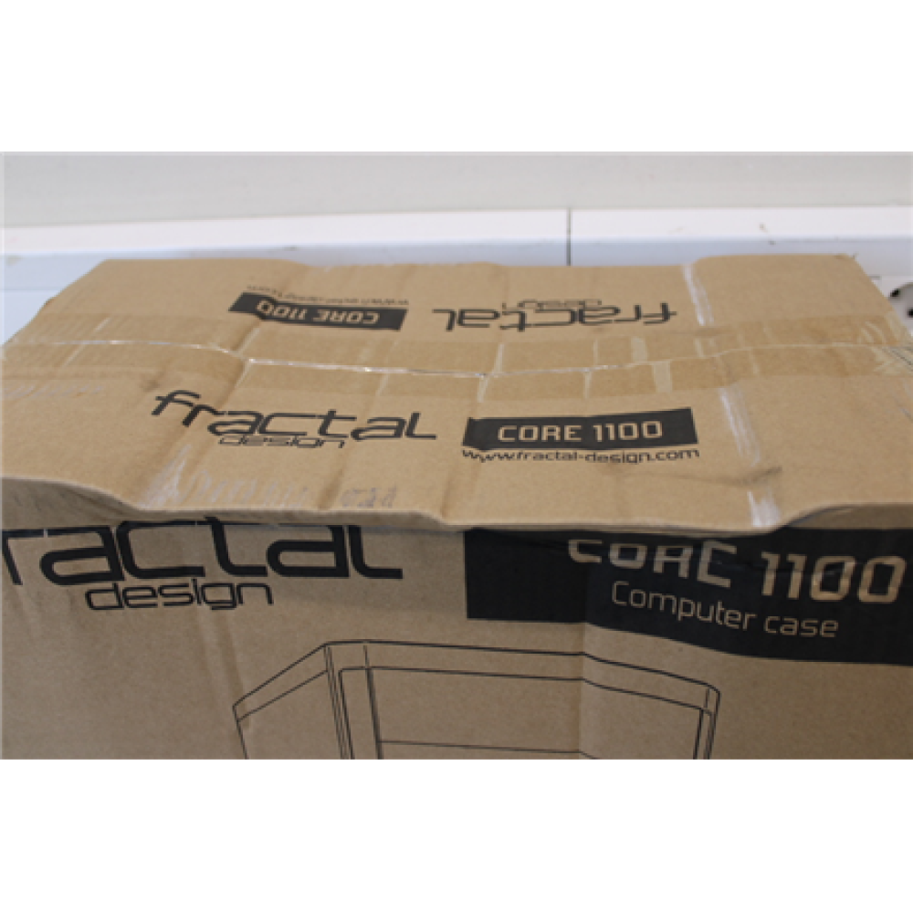 SALE OUT. Fractal Design Core 1100, Black , Fractal Design , CORE 1100 , Black , Micro ATX , DAMAGED PACKAGING , Power supply included No , ATX PSUs, up to 185mm if a typical-length optical drive is mounted