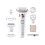 Braun Epilator , SES9-360 Silk épil 9 Flex 3D , Operating time (max) 50 min , Number of power levels 1 , Wet & Dry , White/Rose