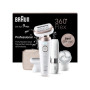 Braun Epilator , SES9-360 Silk épil 9 Flex 3D , Operating time (max) 50 min , Number of power levels 1 , Wet & Dry , White/Rose