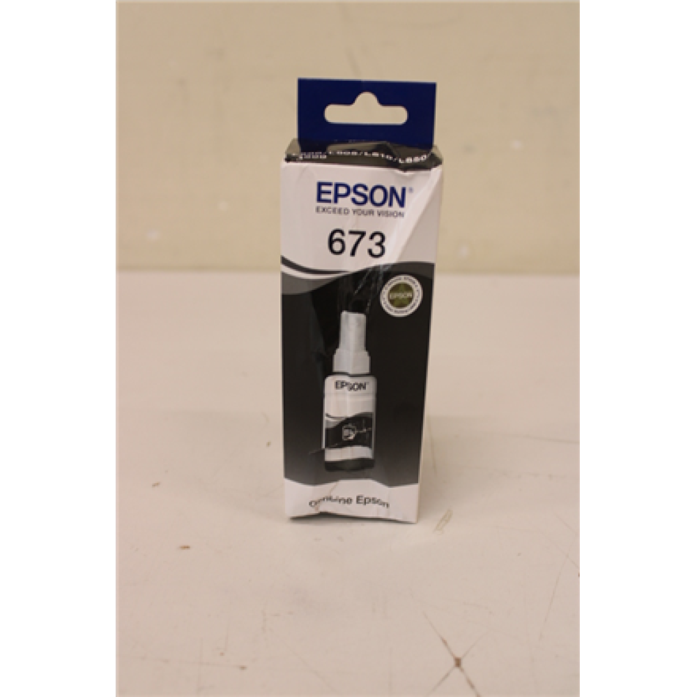 SALE OUT. Epson T6731 ink bottle,Black , Epson T6731 Ink bottle 70ml , Ink Cartridge , Black , DAMAGED PACKAGING, DAMAGED PAINT BOTLLE