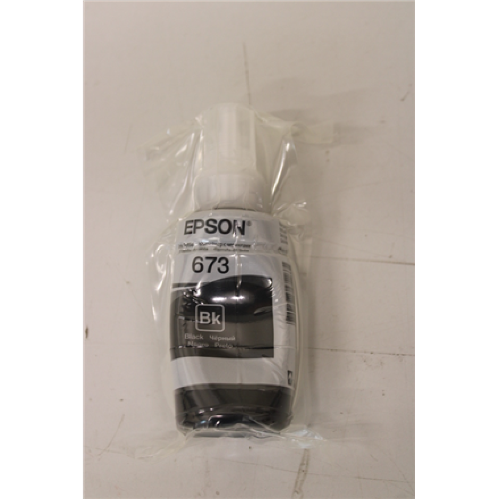 SALE OUT. Epson T6731 ink bottle,Black , Epson T6731 Ink bottle 70ml , Ink Cartridge , Black , DAMAGED PACKAGING, DAMAGED PAINT BOTLLE