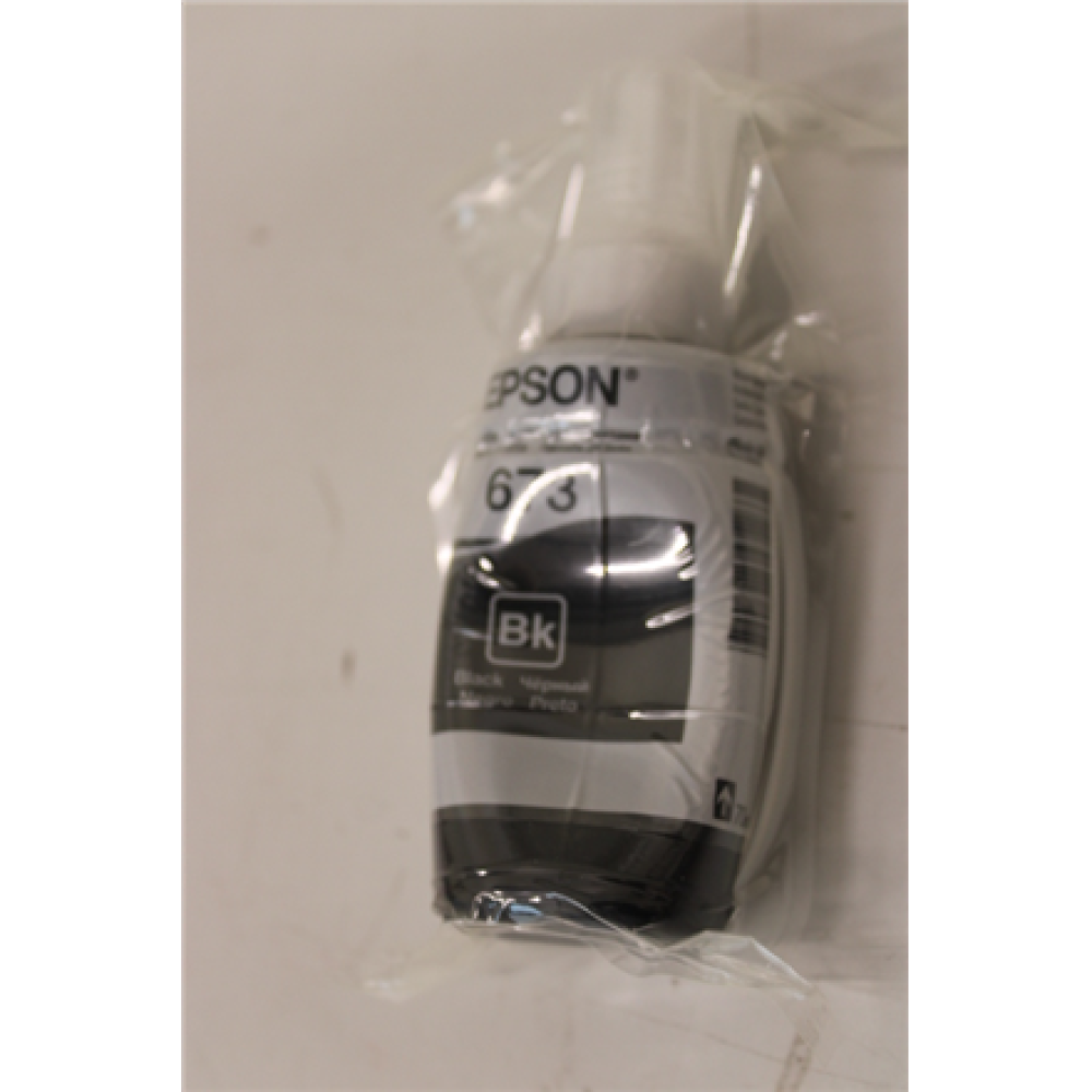 SALE OUT. Epson T6731 ink bottle,Black , Epson T6731 Ink bottle 70ml , Ink Cartridge , Black , DAMAGED PACKAGING, DAMAGED PAINT BOTLLE