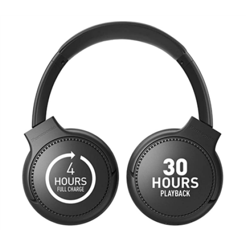 Panasonic , Deep Bass Wireless Headphones , RB-M500BE-K , Wireless , Over-ear , Microphone , Wireless , Black