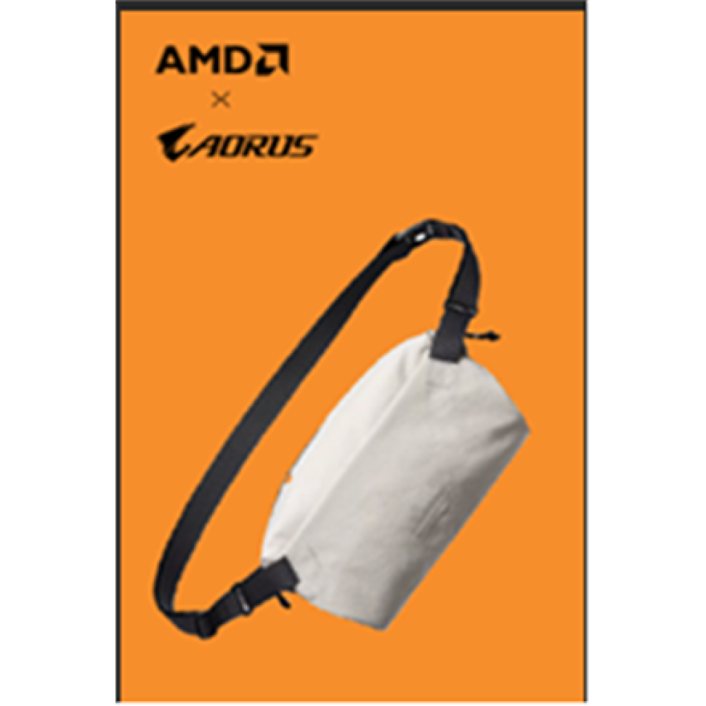 Gigabyte AORUS AMD , Sling Bag , Grey