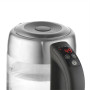 Adler , Kettle , AD 1247 , With electronic control , 1850 W , 1.7 L , Stainless steel/Glass , 360° rotational base , Stainless steel/Transparent