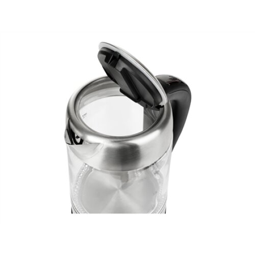Adler , Kettle , AD 1247 , With electronic control , 1850 W , 1.7 L , Stainless steel/Glass , 360° rotational base , Stainless steel/Transparent