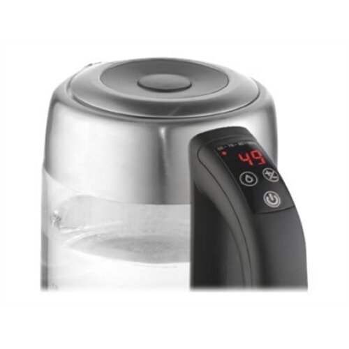 Adler , Kettle , AD 1247 , With electronic control , 1850 W , 1.7 L , Stainless steel/Glass , 360° rotational base , Stainless steel/Transparent