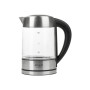 Adler , Kettle , AD 1247 , With electronic control , 1850 W , 1.7 L , Stainless steel/Glass , 360° rotational base , Stainless steel/Transparent