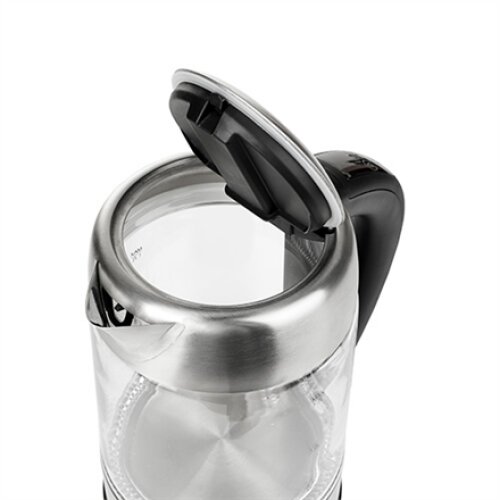 Adler , Kettle , AD 1247 , With electronic control , 1850 W , 1.7 L , Stainless steel/Glass , 360° rotational base , Stainless steel/Transparent