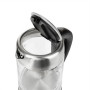 Adler , Kettle , AD 1247 , With electronic control , 1850 W , 1.7 L , Stainless steel/Glass , 360° rotational base , Stainless steel/Transparent