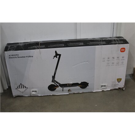 SALE OUT. Xiaomi Electric Scooter 4 Ultra EU , Xiaomi Electric Scooter 4 Ultra EU , 500 W , 25 km/h , 10 , 3 month(s) , DAMAGED PACKAGING, USED AS DEMO