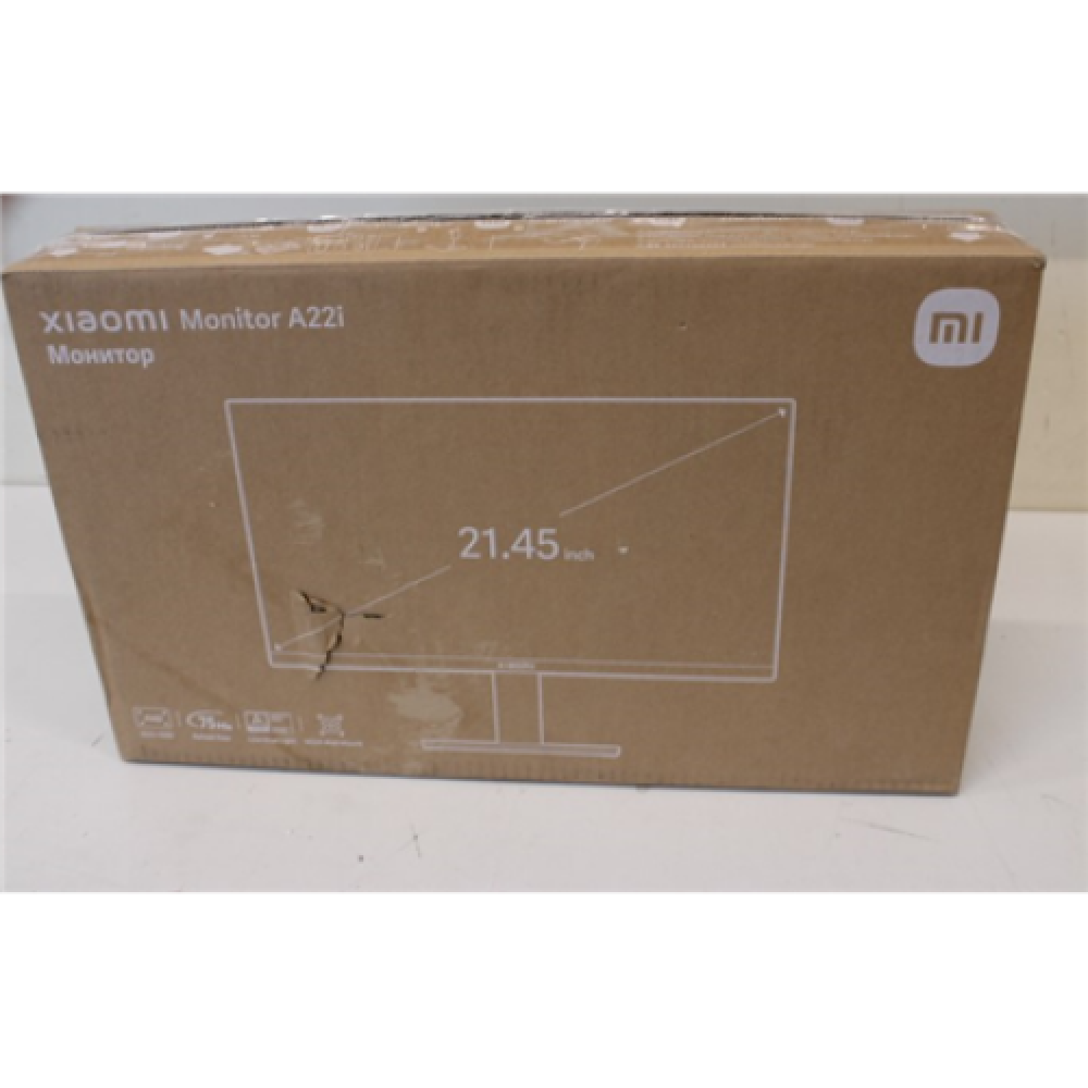 SALE OUT. Xiaomi Monitor A22i 22 VA 1920 x 1080 pixels 16:9 1 ms Black DAMAGED PACKAGING HDMI ports quantity 1 75 Hz