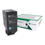 Lexmark Lexmark High Capacity Cyan Return Programme 84C2HC0 Toner Cartridge , Lexmark Cyan