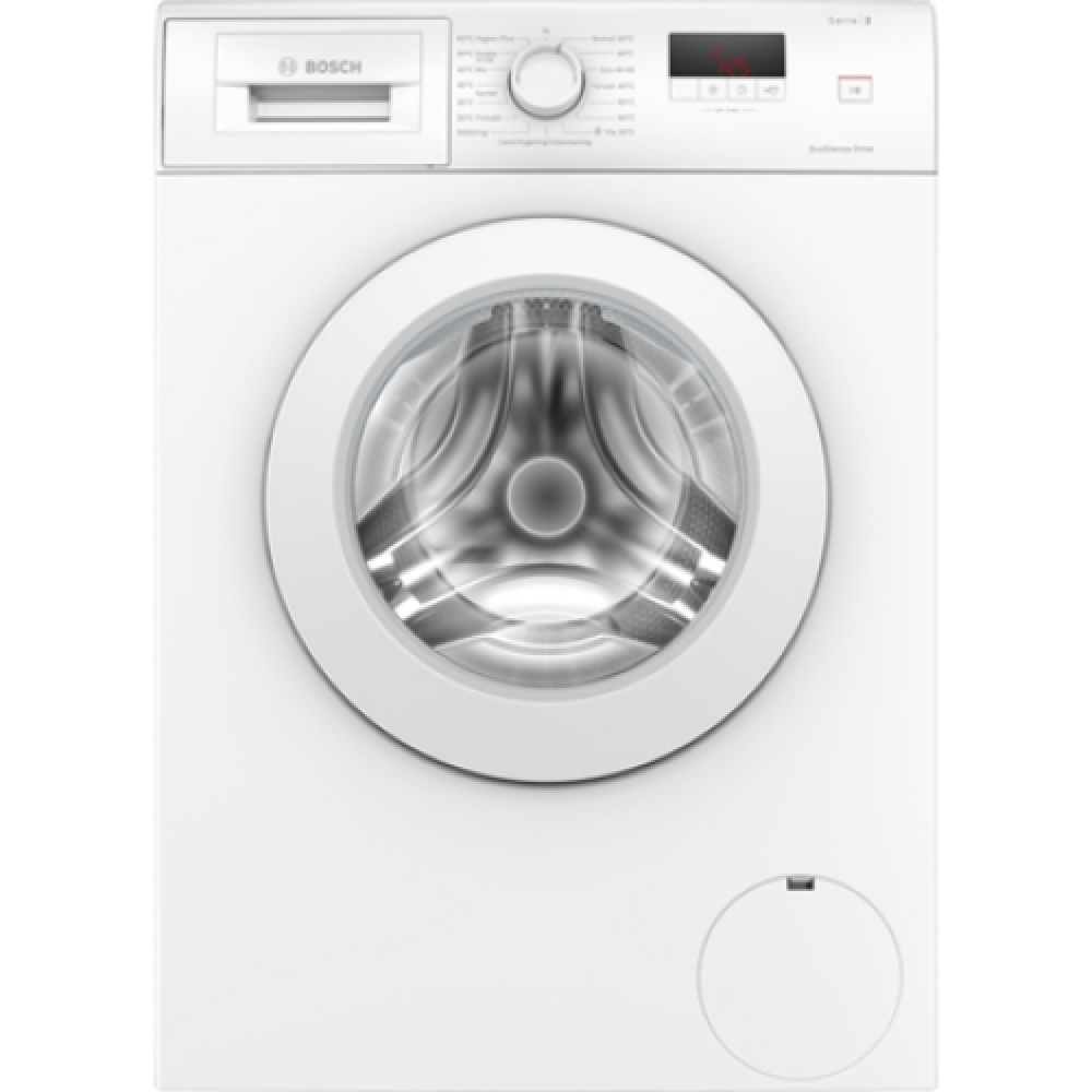Bosch Washing Machine WAJ240L3SN Series 2 Energy efficiency class C, Front loading, Washing capacity 8 kg, 1200 RPM, Depth 54.6 cm, Width 59.8 cm, Display, LED, White