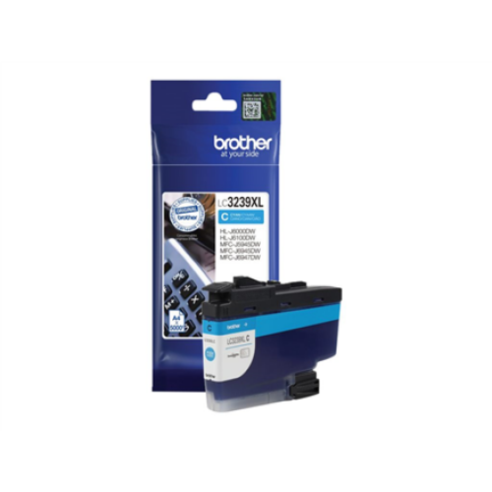 Brother High-yield Ink Cartridge , LC3239XLC , Ink , Cyan