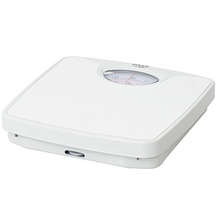 Adler , Mechanical bathroom scale , AD 8151w , Maximum weight (capacity) 130 kg , Accuracy 1000 g , White