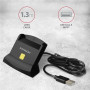 AXAGON Universal desktop USB contact Smart/ID and SD/microSD/SIM card reader , CRE-SM2