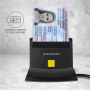 AXAGON Universal desktop USB contact Smart/ID and SD/microSD/SIM card reader , CRE-SM2