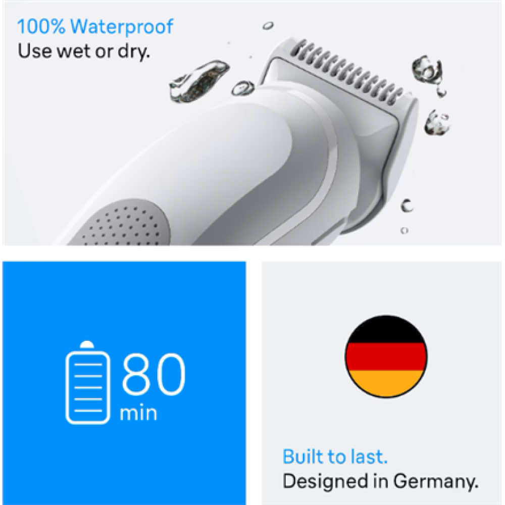 BG3500 Braun Body Groomer , Series 3 BG3500 , Cordless , Lght Grey