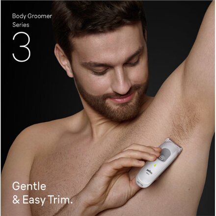 Braun Body Groomer , Series 3 BG3500 , Cordless , Lght Grey