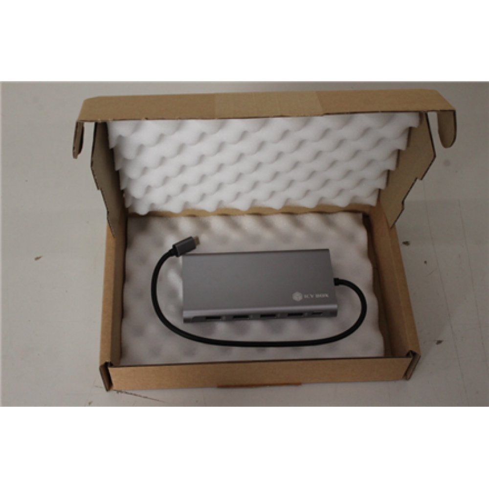 SALE OUT. ICY BOX IB-DK4050-CPD 12-in-1 USB Type-C dock with PD 100W , Raidsonic Warranty 3 month(s) , REFURBISHED, WITHOUT ORIGINAL PACKAGING