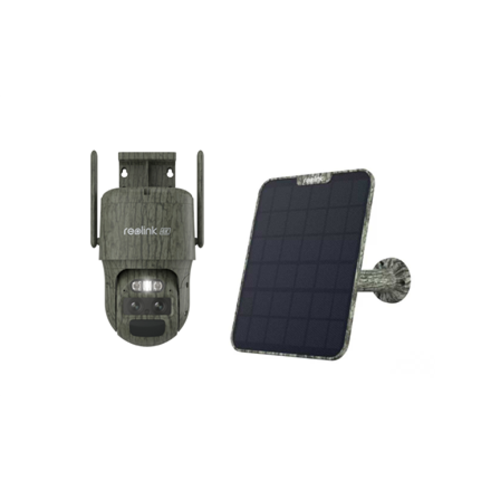 Reolink , TrackMix Series G770 Camouflage with Solar Panel 2 4G LTE Dual-Lens Battery Security Camera , PTZ , 4 MP , 2.8mm/F1.6 , IP65 , H.264/H.265 , Micro SD, Max. 256 GB