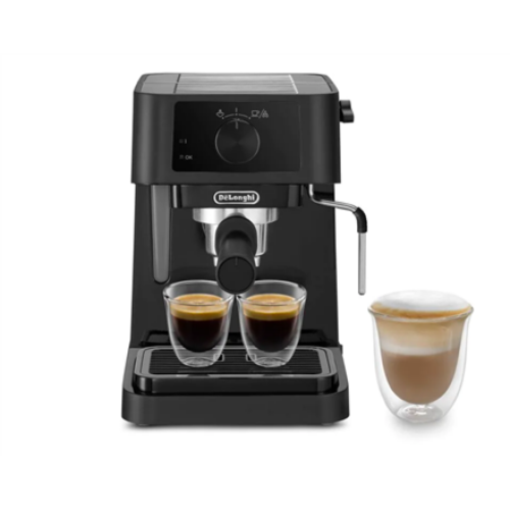 Delonghi , Coffee Maker , EC230 , Pump pressure 15 bar , Built-in milk frother , Semi-automatic , 360° rotational base No , 1100 W , Black