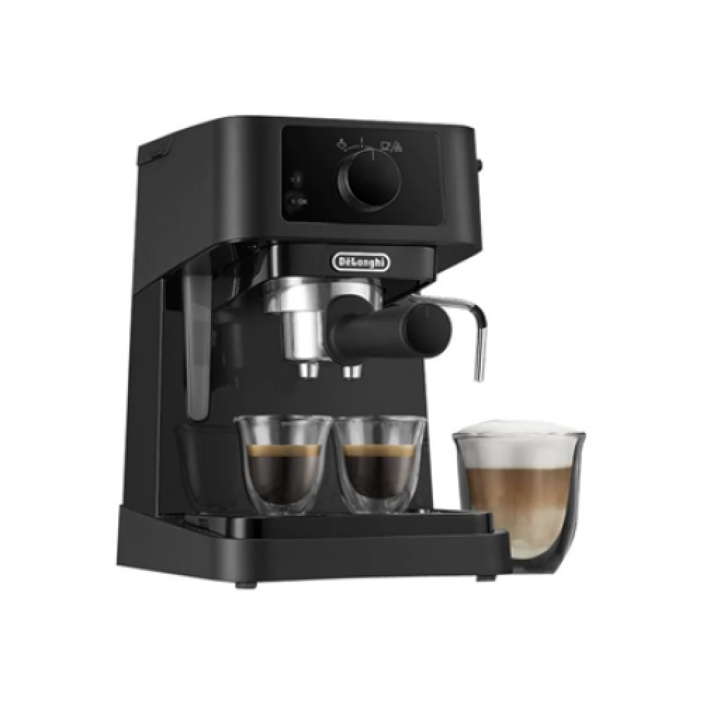 Delonghi , Coffee Maker , EC230 , Pump pressure 15 bar , Built-in milk frother , Semi-automatic , 360° rotational base No , 1100 W , Black