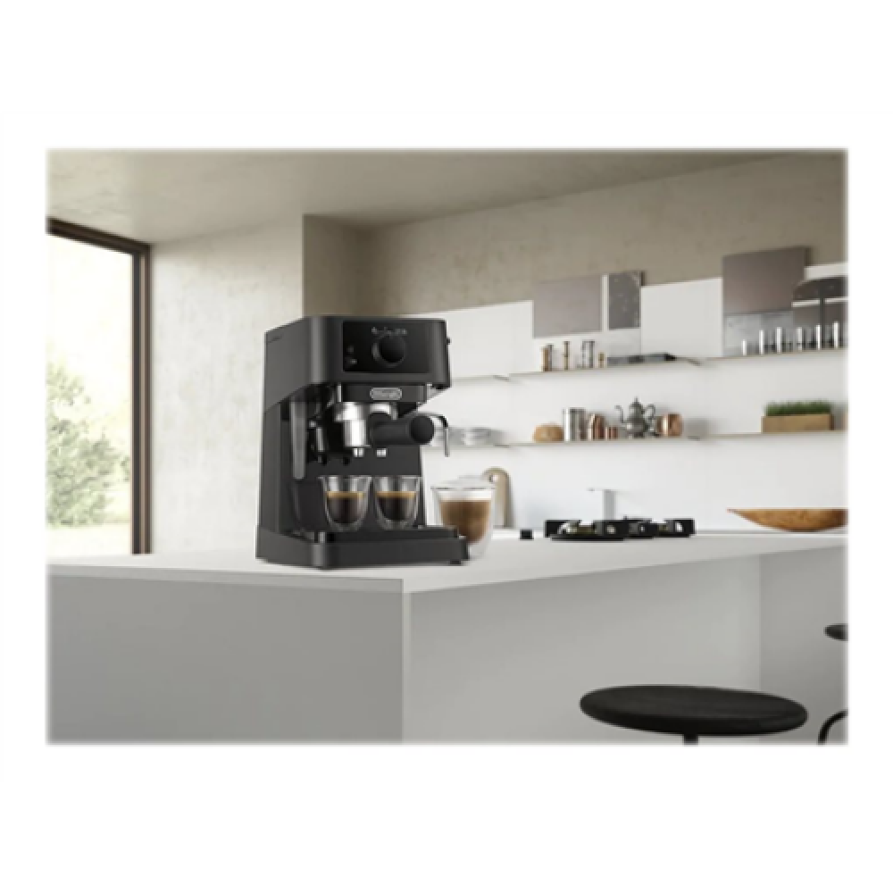 Delonghi , Coffee Maker , EC230 , Pump pressure 15 bar , Built-in milk frother , Semi-automatic , 360° rotational base No , 1100 W , Black