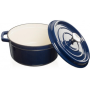 GRAND FEU , Pot , FEUDARKBLUE , 4.7 L , Cast iron , Dark blue , Lid included