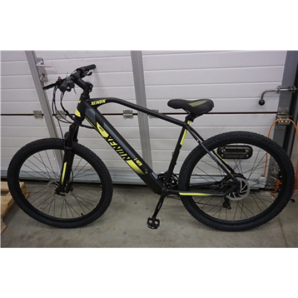 SALE OUT. Esperia E-BIKE XENON E970 50 24V 36V12.8AH IDRAUL / USED, SCRATCHED, MISSING WRENCH, WITHOUT ORIGINAL PACKAGING ESPERIA E970 XENON, MTB E-Bike, Motor power 250 W, Wheel size 27.5 , Warranty 18 month(s), Matt Black/Yellow Fluo