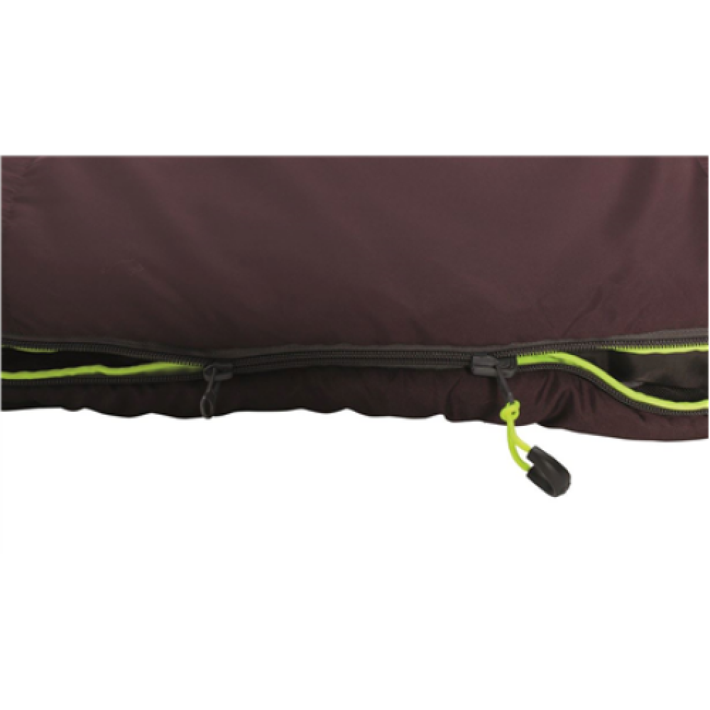Outwell , Campion Lux Aubergine , Sleeping Bag , 225 x 85 cm , L-shape , Purple