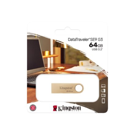 Kingston DataTraveler SE9 G3 , 64 GB , USB Type-A , Gold