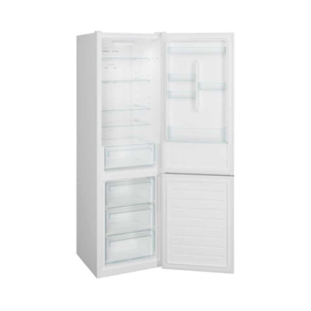 Candy Refrigerator CCE3T620FW Energy efficiency class F Free standing Combi Height 200 cm No Frost system Fridge net capacity 258 L Freezer net capacity 119 L Display 39 dB White