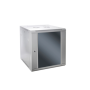 SOMI Networks , 15U, 19″ Network Wall Cabinet , 15U-60/60FPC , Gray , With Front Glass Doors , Depth: 60 cm