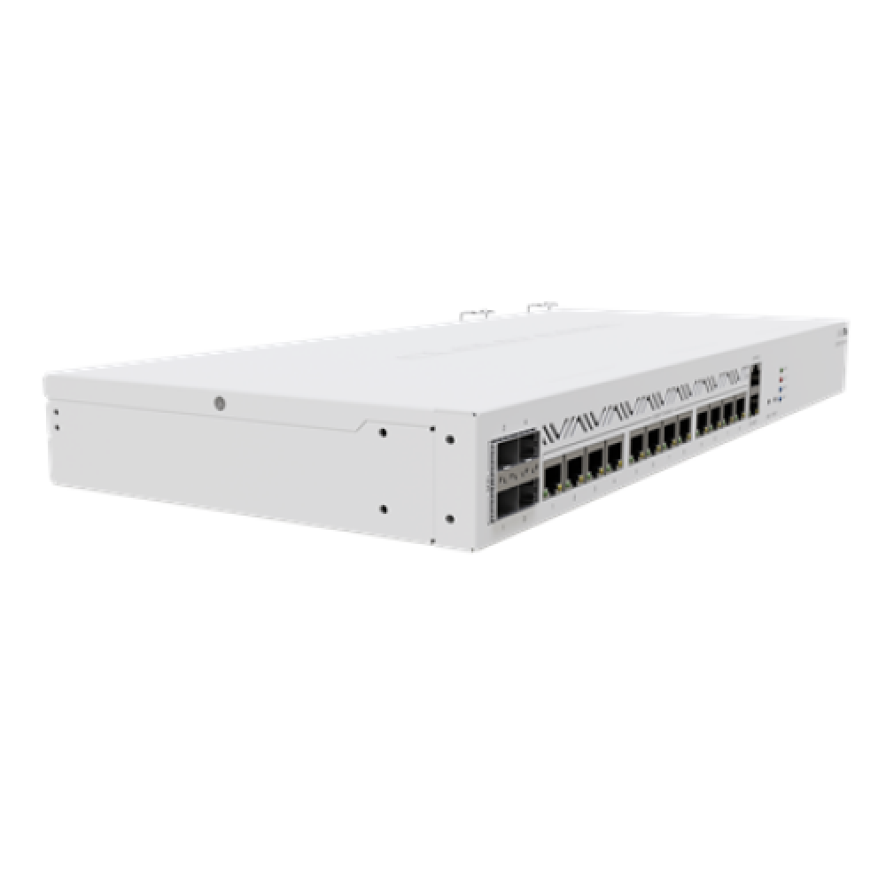 Mikrotik Cloud Core Router CCR2116-12G-4S+, 16-CORE 2 GHZ ARM CPU, 16 GB DDR4 RAM, 4x10G SFP+ ports, 13xGigabit LAN ports, 1x RJ45 Serial port, 1x M.2 slots, 16 core CPU, 16 GB RAM, Dual redundant power supply, RouterOS L6 , Cloud Core Router , CCR2116-12