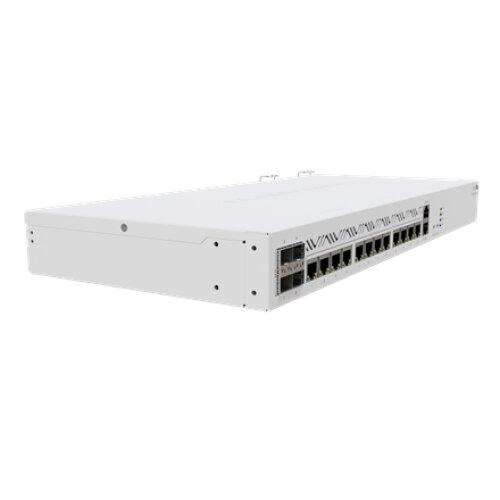 Mikrotik Cloud Core Router CCR2116-12G-4S+, 16-CORE 2 GHZ ARM CPU, 16 GB DDR4 RAM, 4x10G SFP+ ports, 13xGigabit LAN ports, 1x RJ45 Serial port, 1x M.2 slots, 16 core CPU, 16 GB RAM, Dual redundant power supply, RouterOS L6 , MikroTik , Cloud Core Router ,