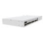 Mikrotik Cloud Core Router CCR2116-12G-4S+, 16-CORE 2 GHZ ARM CPU, 16 GB DDR4 RAM, 4x10G SFP+ ports, 13xGigabit LAN ports, 1x RJ45 Serial port, 1x M.2 slots, 16 core CPU, 16 GB RAM, Dual redundant power supply, RouterOS L6 , MikroTik , Cloud Core Router ,