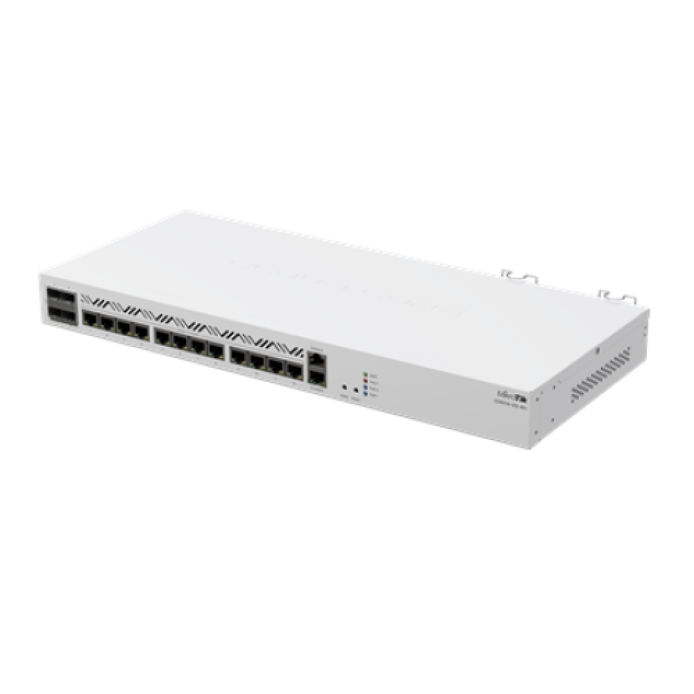 Mikrotik Cloud Core Router CCR2116-12G-4S+, 16-CORE 2 GHZ ARM CPU, 16 GB DDR4 RAM, 4x10G SFP+ ports, 13xGigabit LAN ports, 1x RJ45 Serial port, 1x M.2 slots, 16 core CPU, 16 GB RAM, Dual redundant power supply, RouterOS L6 , Cloud Core Router , CCR2116-12