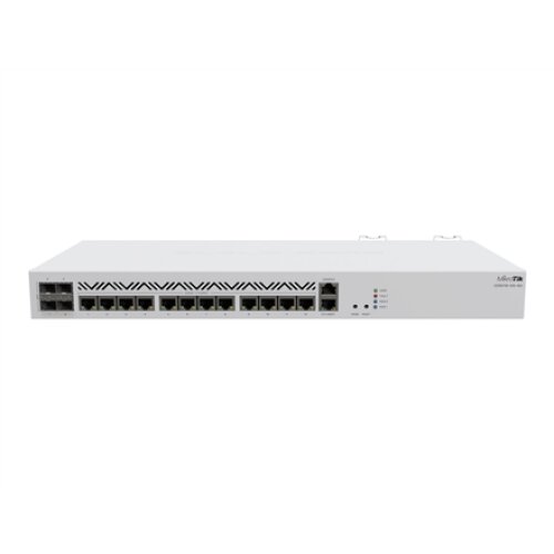 Mikrotik Cloud Core Router CCR2116-12G-4S+, 16-CORE 2 GHZ ARM CPU, 16 GB DDR4 RAM, 4x10G SFP+ ports, 13xGigabit LAN ports, 1x RJ45 Serial port, 1x M.2 slots, 16 core CPU, 16 GB RAM, Dual redundant power supply, RouterOS L6 , MikroTik , Cloud Core Router ,