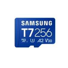 Samsung MicroSD card , T7 , 256 GB , microSDXC , Flash memory class U3, V30, A2