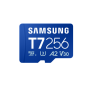 Samsung MicroSD card , T7 , 256 GB , microSDXC , Flash memory class U3, V30, A2