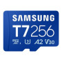 Samsung MicroSD card , T7 , 256 GB , microSDXC , Flash memory class U3, V30, A2