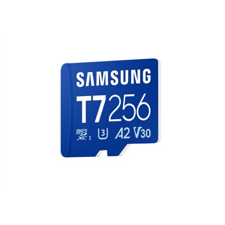 Samsung MicroSD card , T7 , 256 GB , microSDXC , Flash memory class U3, V30, A2