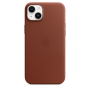 Apple 14 Plus Leather Case with MagSafe Umber