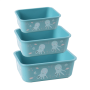 Stoneline , Awave Set of storage box , 21941 , Storage box , Capacity L , 3 pc(s) , Dishwasher proof , Turquoise