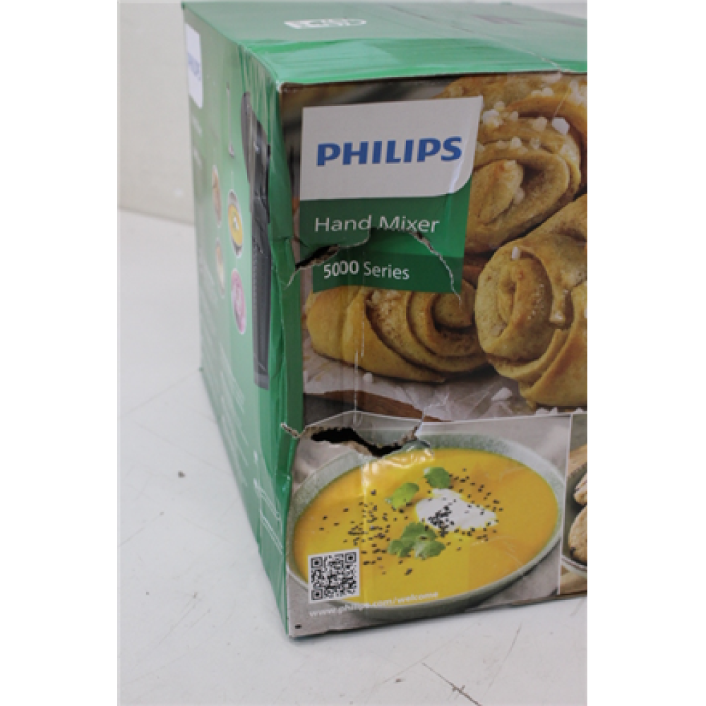 SALE OUT. Philips Mixer HR3781/10, 500 Series, Black, Hblend , Philips Mixer , HR3781/10 500 Series , Hand Mixer , 500 W , Number of speeds 5 , Turbo mode , Black , DAMAGED PACKAGING, SCRATCHES ON THE STORAGE BAKER