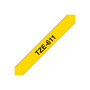 Brother , TZe-611 Laminated Tape , Black on Yellow , TZe , 8 m , 6 cm